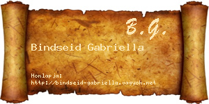 Bindseid Gabriella névjegykártya